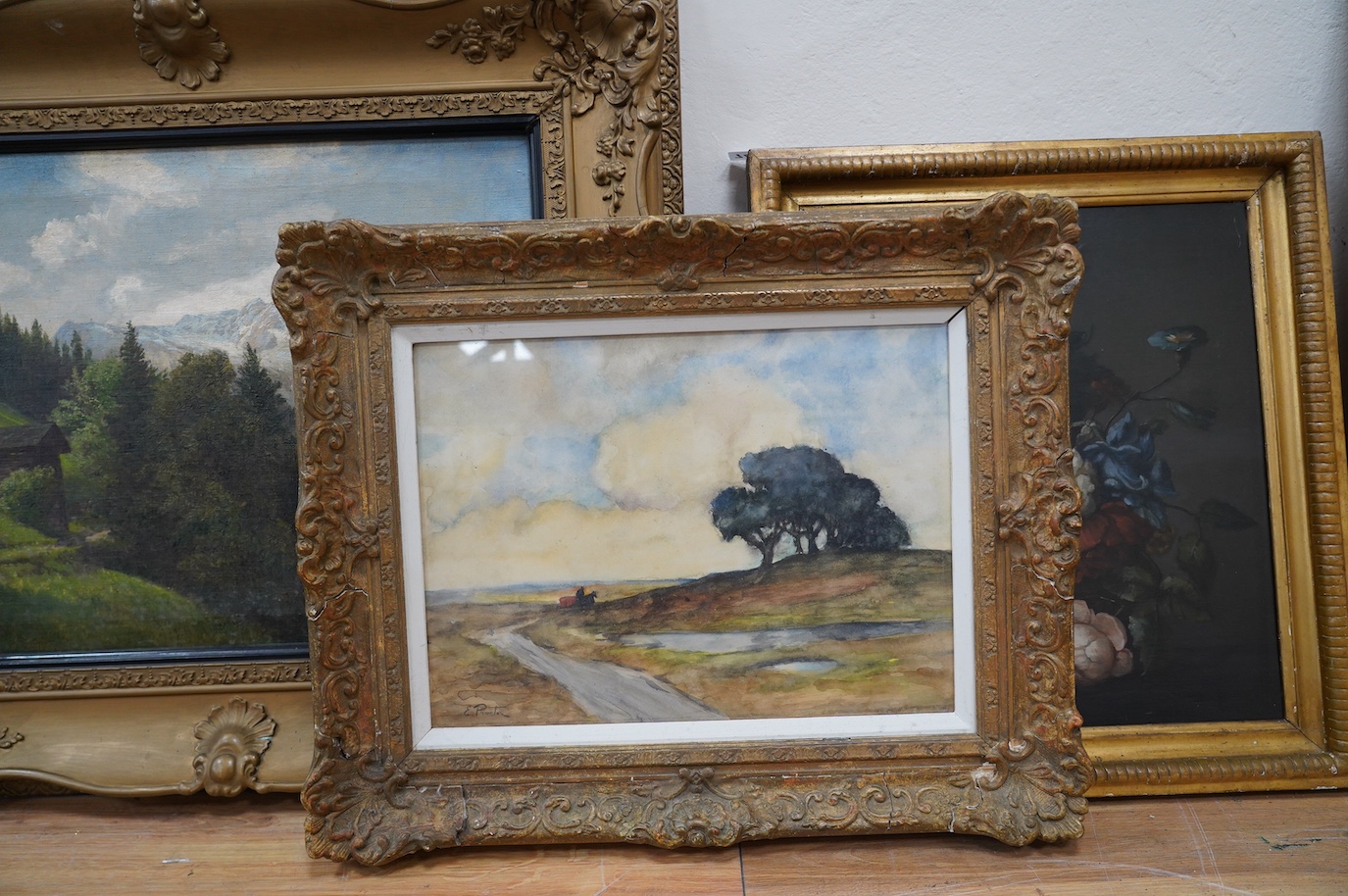 Ernest Proctor (1886-1935), watercolour, Landscape, signed, 29.5 x 39.5cm. Condition - good